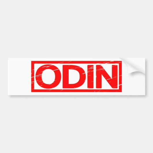 Odin Stamp Bumpersticker (Voorkant)