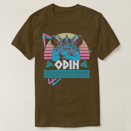 Odin Viking Norse God Valhalla Asgard Norse Mythol T-shirt (Design voorkant)