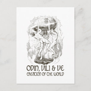 Odin, Vili en Ve Briefkaart