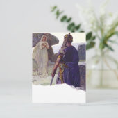 Odin voor een Völva Briefkaart (Staand voorkant)