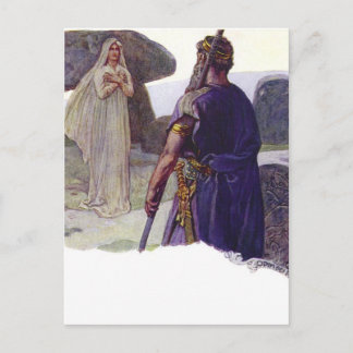 Odin voor een Völva Briefkaart