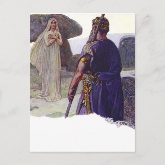 Odin voor een Völva Briefkaart (Voorkant)