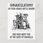 Odin zegt gefeliciteerd! briefkaart (Voorkant)