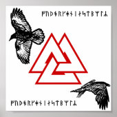 Óðinn Raven Poster (Voorkant)