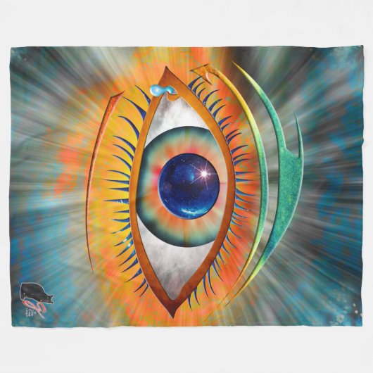 Odin's Eye Fleece Deken (Voorkant (Horizontaal))