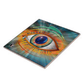 Odin's Eye Keramische Tegel Tegeltje (Zijkant)