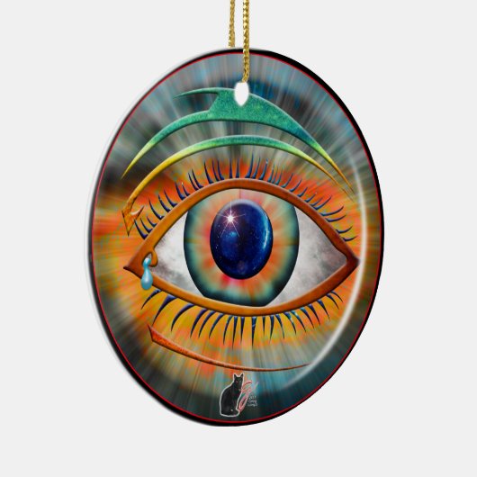 Odin's Eye-Ornament Keramisch Ornament (Rechts)