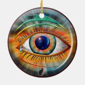 Odin's Eye-Ornament Keramisch Ornament (Achterkant)