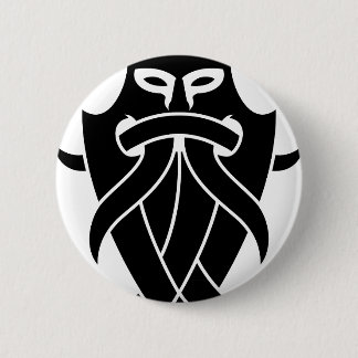 Odin's Mask Tribal (zwart) Ronde Button 5,7 Cm