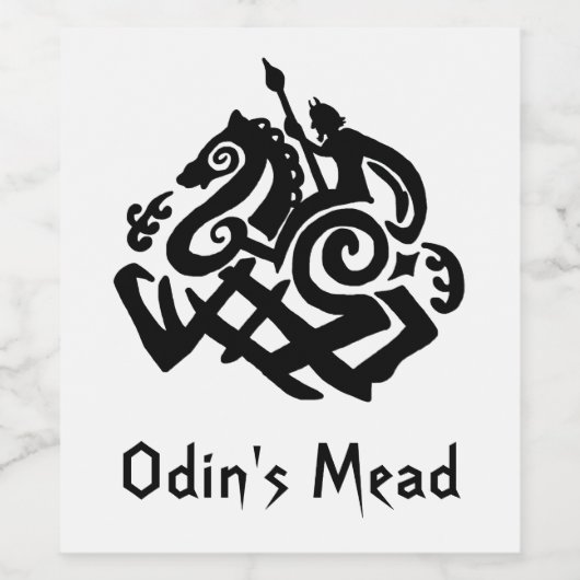 Odin's Mead Wijn Etiket (Enkel label)