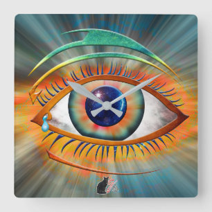 Odin's Oog Vierkante Klok