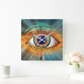 Odin's Oog Vierkante Klok (Huis)