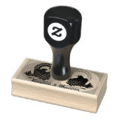 Odin's Ravens Huginn en Muninn Rubberstempel (Stempel)