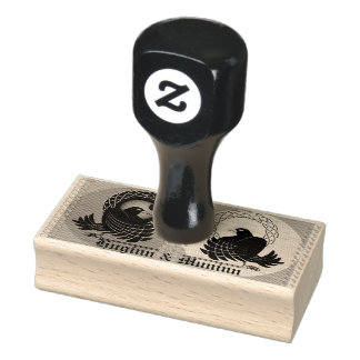 Odin's Ravens Huginn en Muninn Rubberstempel