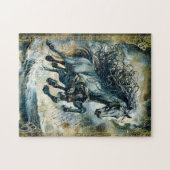 Odins Sleipnir het achtbenige paard Legpuzzel (Horizontaal)