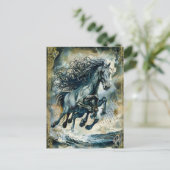 Odins Sleipnir, het achtpotige paard Feestdagenkaart (Staand voorkant)