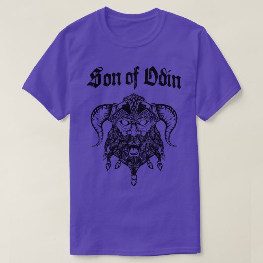 Odins Son Viking Warrior Nordmann Bart T-shirt (Design voorkant)