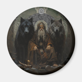 Odin's Wolven - Geri & Freki Magneet