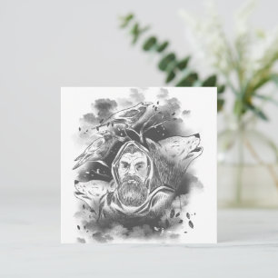 Odin's wolven hand getrokken