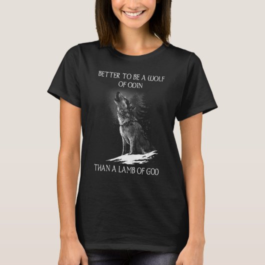 Odin's Wolves Valhalla Shieldmaiden Beter W T-shirt (Voorkant)