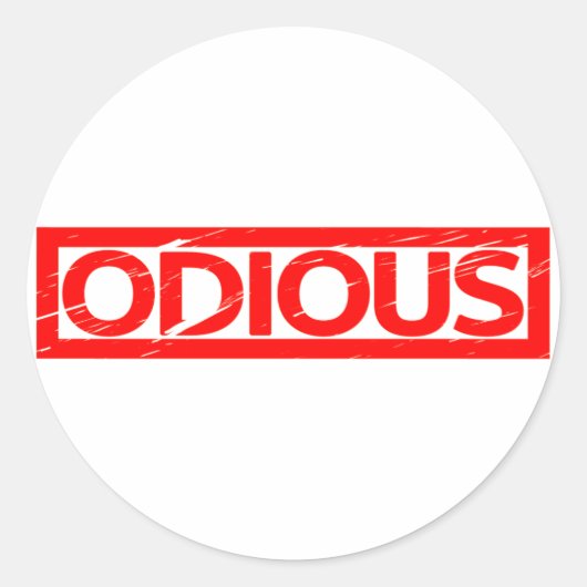 Odious Stamp Ronde Sticker (Voorkant)