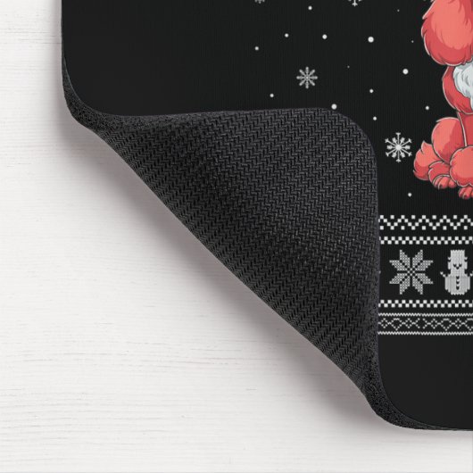 Odle Dog Lovers Men Women Santa Ugly Xmas Sweater  Muismat (Hoek)