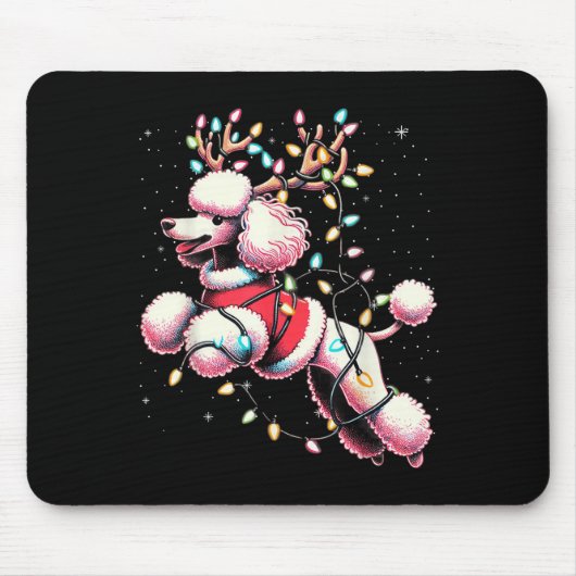 Odle Santa Christmas Tree Lights, Funny Ugly Pajam Muismat (Voorkant)