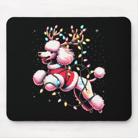 Odle Santa Christmas Tree Lights, Funny Ugly Pajam Muismat (Voorkant)