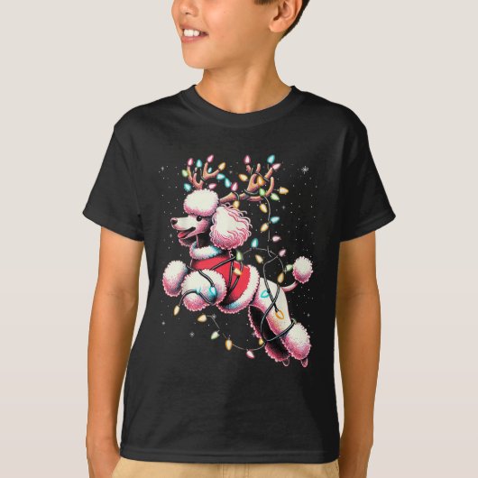 Odle Santa Christmas Tree Lights, Funny Ugly Pajam T-shirt (Voorkant)