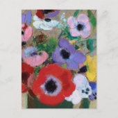 Odlion Redon prachtige gloeiende bloemen CC1253 Briefkaart (Voorkant)
