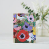 Odlion Redon prachtige gloeiende bloemen CC1253 Briefkaart (Staand voorkant)