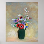 Odlion Redon prachtige gloeiende bloemen CC1256 Ar Poster (Voorkant)