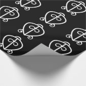 Odo Nnyew Fie Kwan | Macht liefdessymbool Cadeaupapier (Hoek)