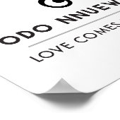 Odo Nnyew Fie Kwan | Macht liefdessymbool Poster (Hoek)