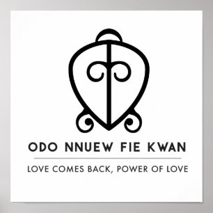 Odo Nnyew Fie Kwan   Macht liefdessymbool Poster