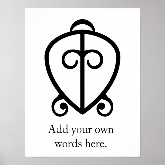 Odo Nnyew Fie Kwan | Macht liefdessymbool Poster (Voorkant)