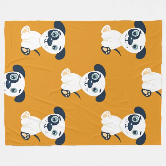 Odo Pawz 60x80 fleece deken (Voorkant (Horizontaal))