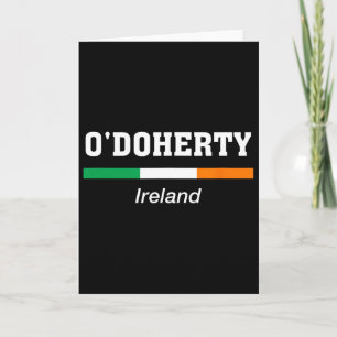 O'doherty Ierse familienaam St. Patrick's Day Ierl Kaart
