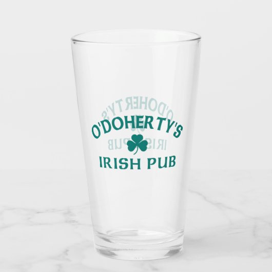 O'Doherty's Ierse Pub Glas (Achterkant)