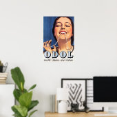 ODOL Toothpaste Pearl White Teeth German Retro Poster (Thuiskantoor)