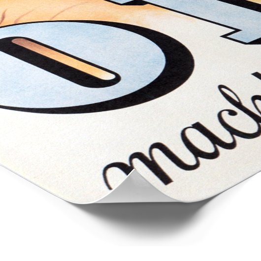 ODOL Toothpaste Pearl White Teeth German Retro Poster (Hoek)