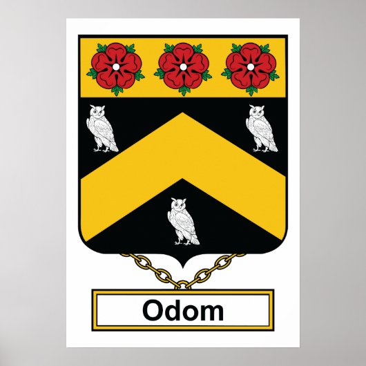 Odom Family Crest Poster (Voorkant)