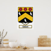 Odom Family Crest Poster (Keuken)