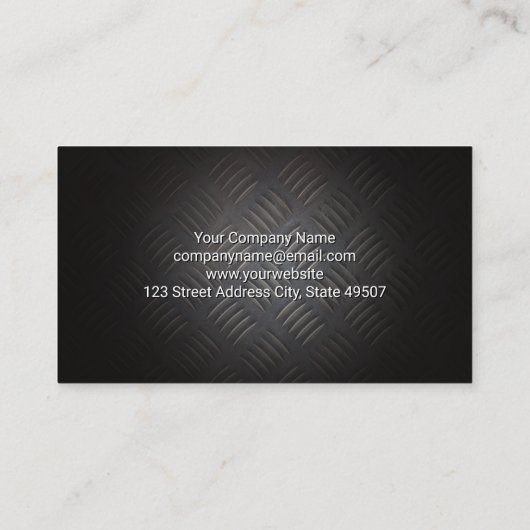 Odometer | Auto-Logo | Metaal Visitekaartje (Achterkant)