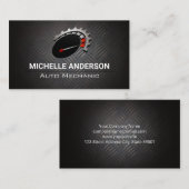 Odometer | Auto-Logo | Metaal Visitekaartje (Voorkant / Achterkant)