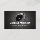 Odometer | Auto-Logo | Metaal Visitekaartje (Voorkant)