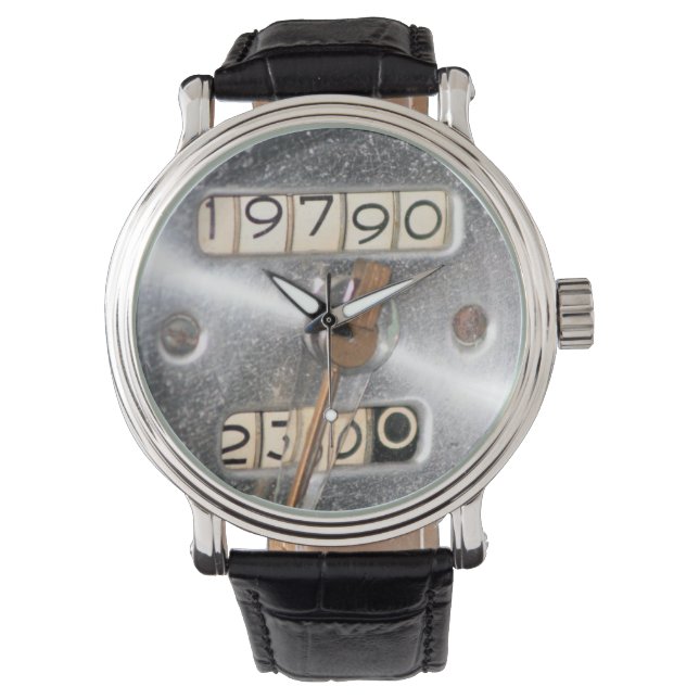 Odometers uit het verleden horloge (Voorkant)