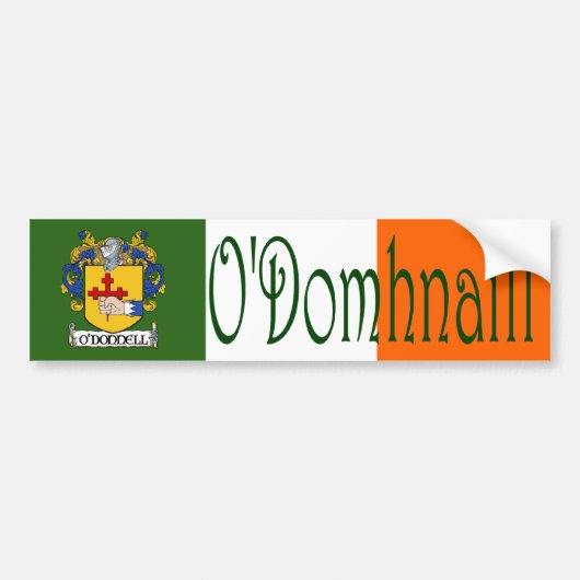 O'Donnell Clan Iers/Engels Bumpersticker (Voorkant)