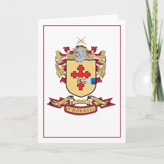 O'Donnell Family Crest Blank Wenskaart 5x7 Kaart (Voorkant)