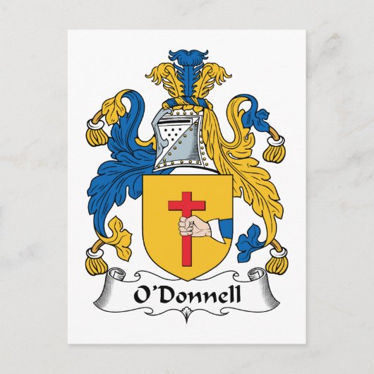 O'Donnell Family Crest Briefkaart (Voorkant)